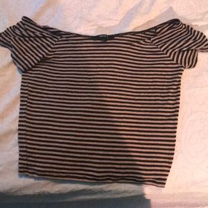 Forever 21 off the shoulder crop top